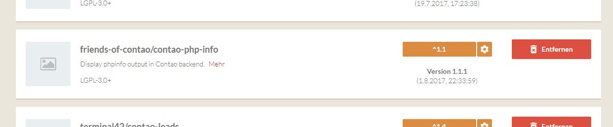ContaoCliff's tweet image. Die Erweiterung `contao-php-info` der #FriendsOfContao kann nun unter #Contao 4 mittels #ContaoManager installiert werden. Viel Spaß damit.