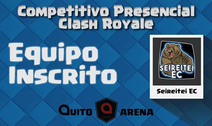 ArenaQuito's tweet photo. Bienvenidos y suerte 😉✊ @SeireiteiEC https://t.co/ng2MUeGQqq