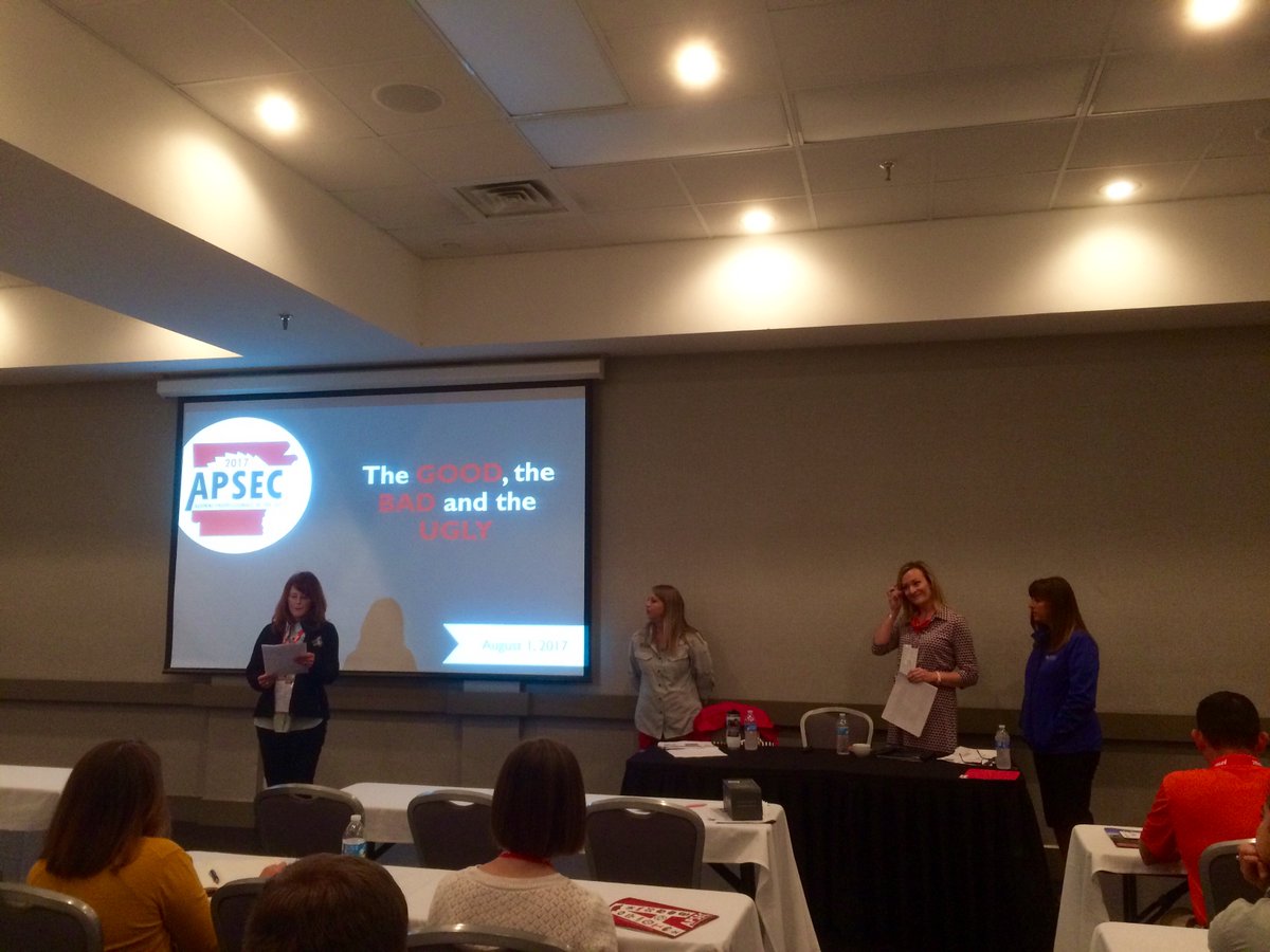 apsec17's tweet photo. Membership: The Good, the Bad and the Ugly, breakout session led by Shanna Bassett, Leslie Hayes and Jessica King #APSEC17 https://t.co/hAuayR1K8a
