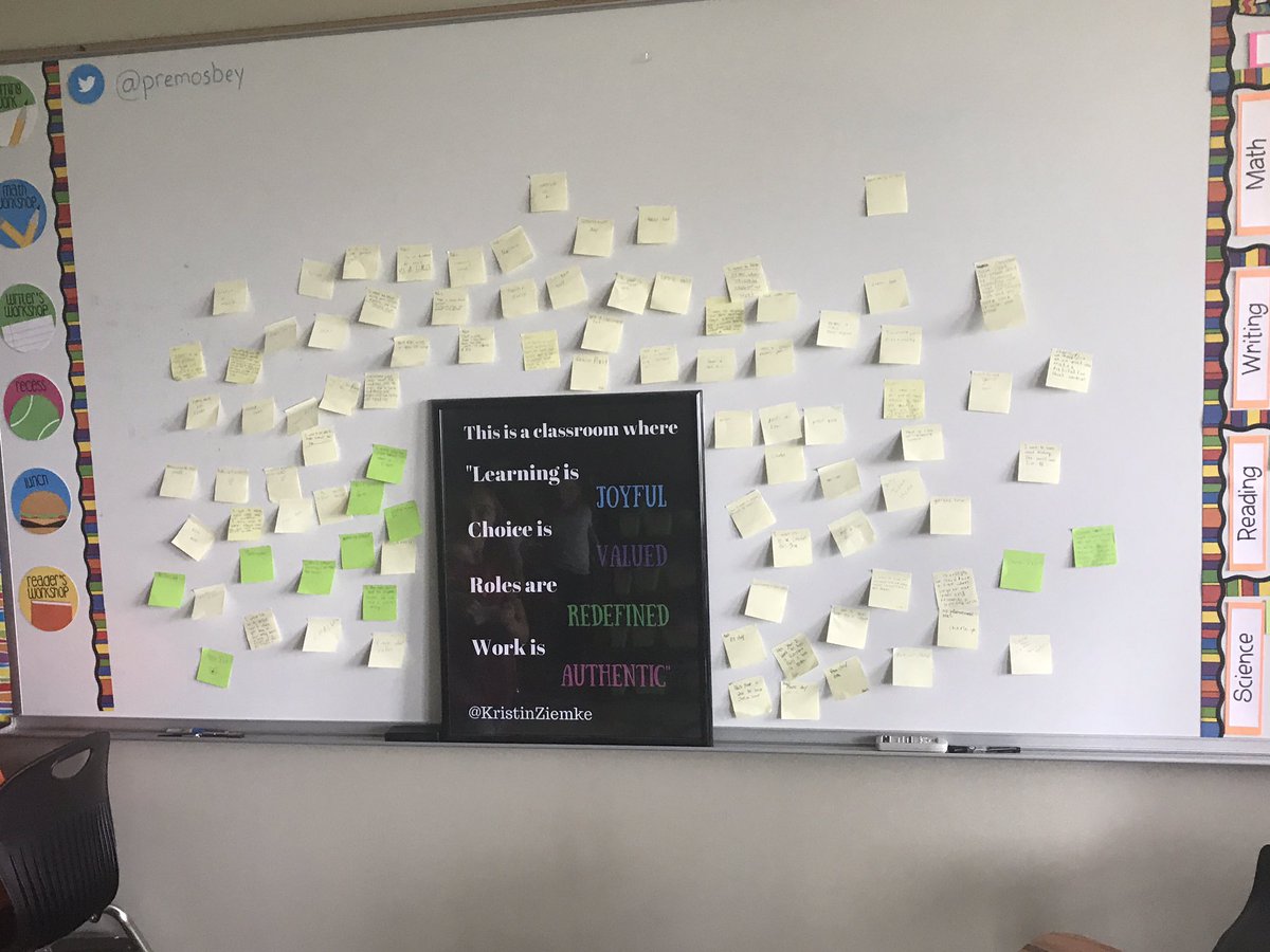 PREmosbey's tweet photo. Our ideas on how to shape our classroom for the year. #pre1718 https://t.co/BzyizZu6Ep