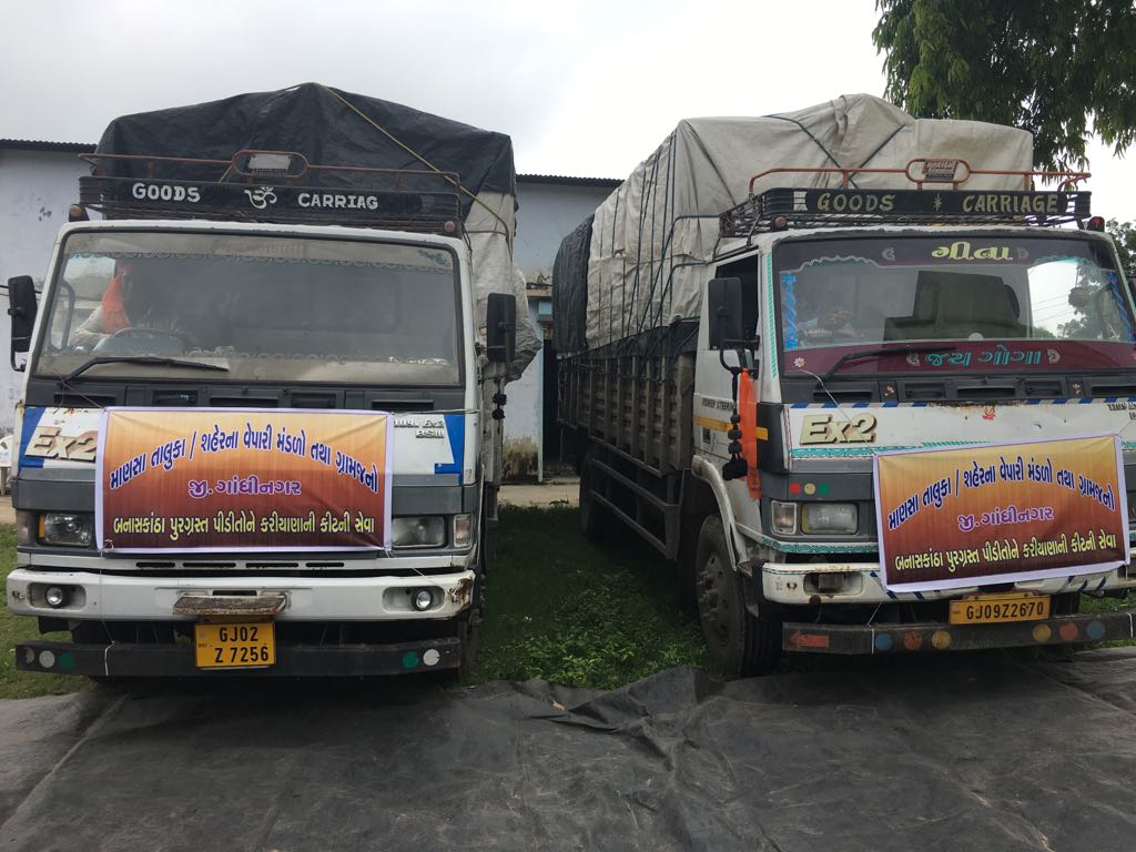 ceogsdma's tweet photo. #gujaratflood ration kits sent from gandhinagar #relief_operation #normalizing_situation https://t.co/miZ6UPYtcv