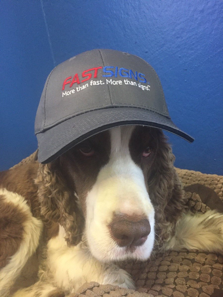 We swear, she loves her new Fastsigns Hat!