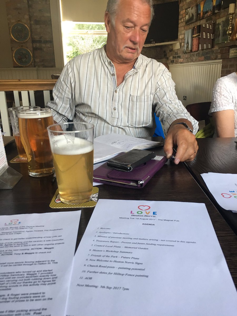 General meeting at the Magnet Pub tonight.  Working hard and getting the beers in!