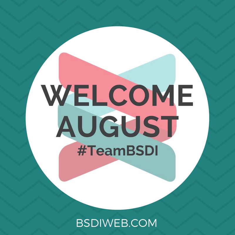 BSDI_Wellness's tweet photo. Welcome August! Visit BSDI @ https://t.co/YvTXtNEECN! #HappyAugust #TeamBSDI https://t.co/F0RpN8eZDN