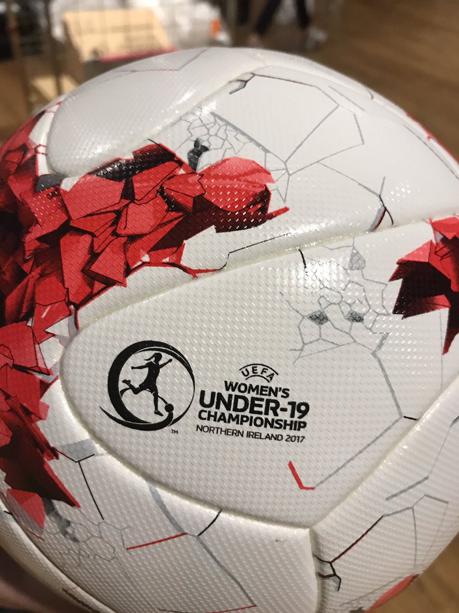 One week to go and today we got to unpack our #WU19EURO footballs. This is getting very real. #BestofNI