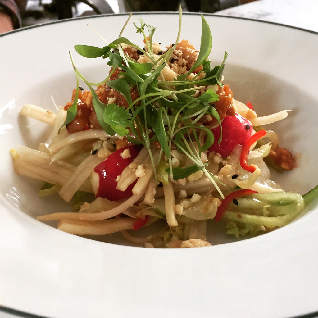 dotti_doris's tweet photo. Bang bang chicken #theIvyMarlowGarden https://t.co/aX7kxU5nf8