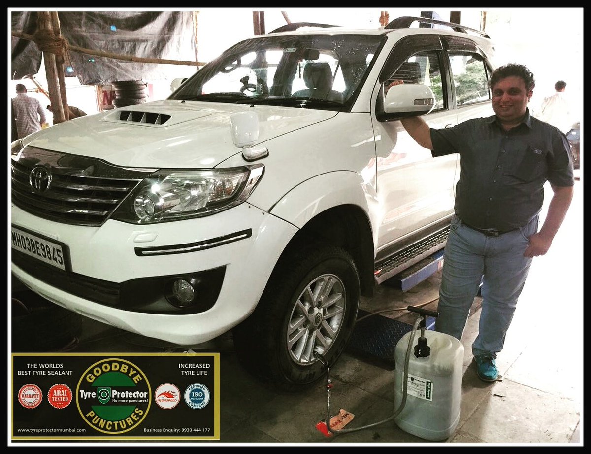 ranenavin's tweet photo. #toyotafortuner
Rayomand chooses Tyre Protector after having experienced the technology earlier on his Harley Davidson. #HighSpeedStability https://t.co/SVdorimRIw