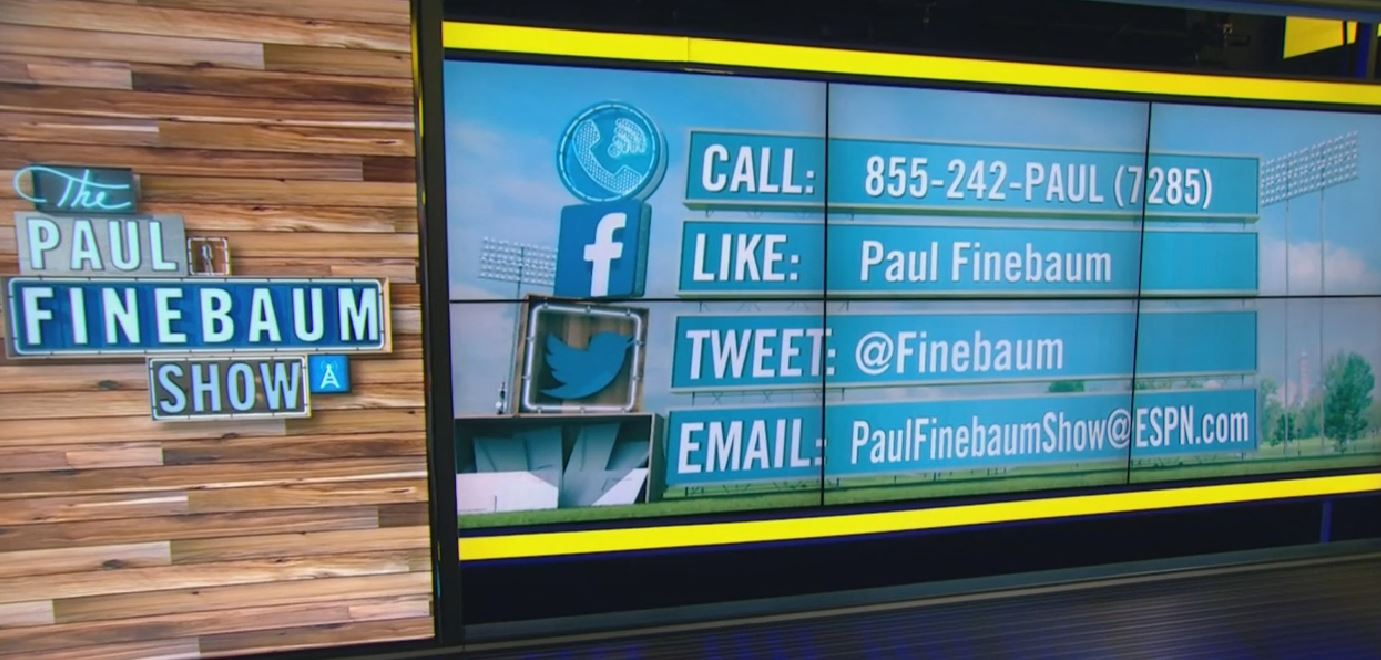 Paul Finebaum on Twitter: "Contact the show! https://t.co/3esA3jrK9H" /  Twitter
