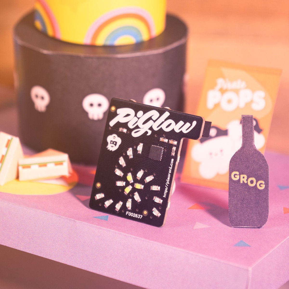pimoroni's tweet photo. Get 20% off any Pimoroni-made product, including this classic PiGlow, with code FIVE, ’til this Sun. 6th August! https://t.co/bQd8tQODE4 https://t.co/KtxqzNSd8w