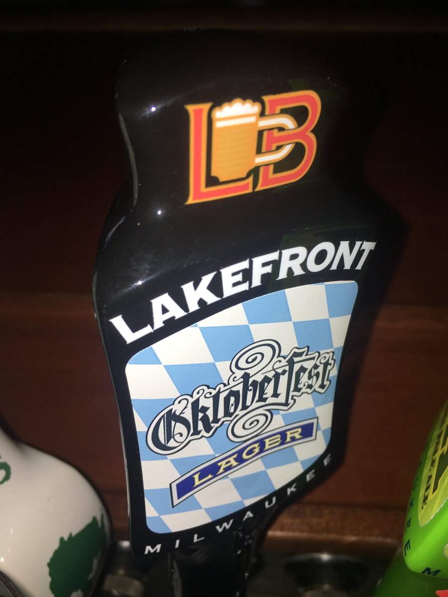 MoransPubMKE's tweet photo. Just tapped this morning 🍺
We open at 4 PM so stop in for a pint 👍
#MKElakefront #Oktoberfest #MoransPub #Upshow https://t.co/7M3UZKTfP6