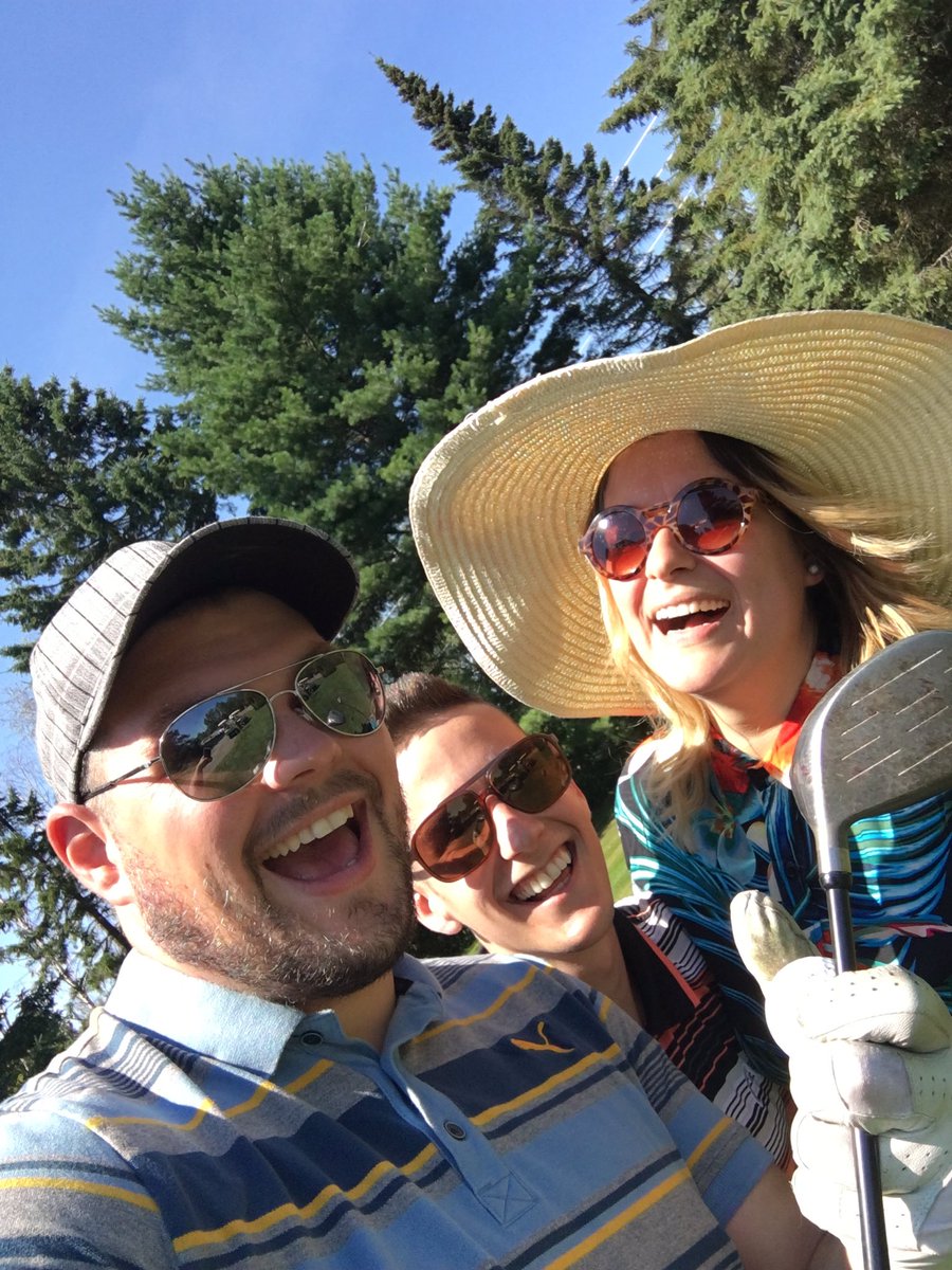 joanieduquette's tweet photo. Journée parfaite de #golf !! @ggingras &amp; @Raphael8rivard #rougefm https://t.co/3jWfDqaFne