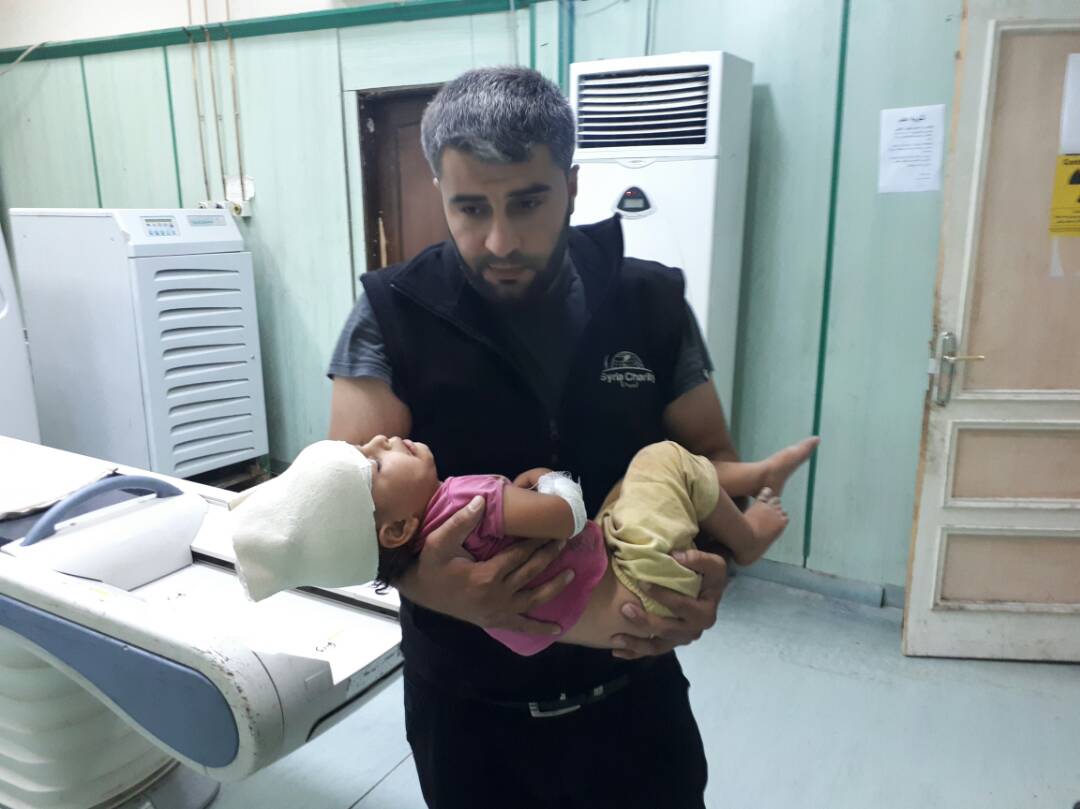 SyriaCharity's tweet photo. Fatima. 2 ans. Hémorragie cérébrale interne suite à un accident routier. Son pronostic vital est engagé. Pensées et prières pour elle... https://t.co/xjrGAKqgcL