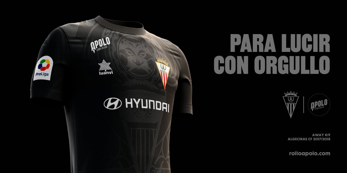 AlgecirasCF's tweet photo. DETALLES 🔍 AWAY KIT - #ALLGECIRAS | Más detalles del diseño de @apoloestudio en nuestra nueva 2ª equipación. Inspirada en los #ALLBLACKS https://t.co/rRjiOoY8Qx
