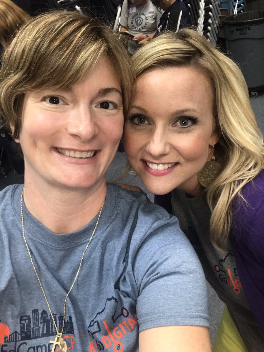 melisdav's tweet photo. It's been a pleasure learning with an old friend! @heatherwarrell #EdCampJCPS #KYGoDigital #KnightLife https://t.co/7N8OVmnAfs