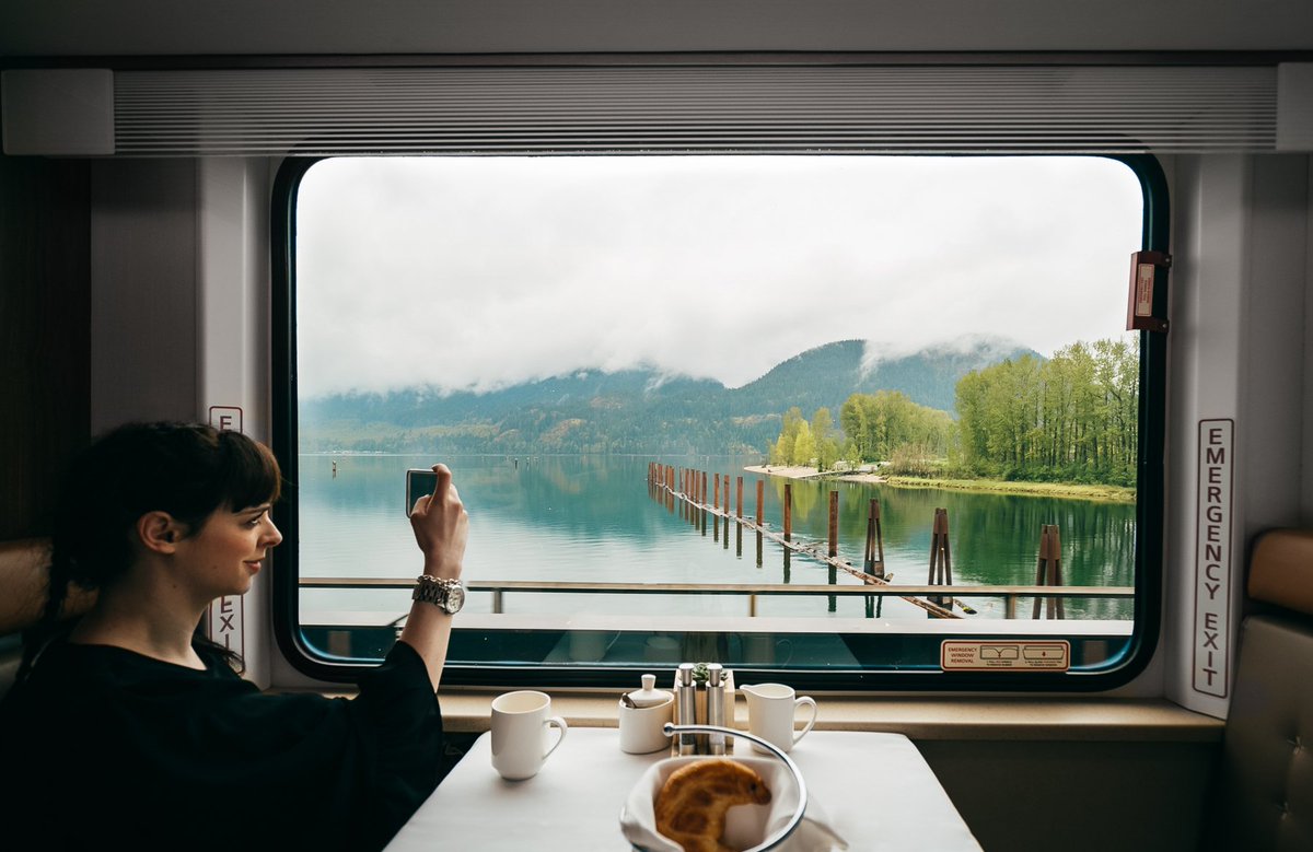 FairmontVan's tweet photo. Capture the romance of luxury train travel with unparalleled views of the Canadian Rockies @rmountaineer.  https://t.co/Q6h2v0NsUQ https://t.co/mPWqdv9rnb