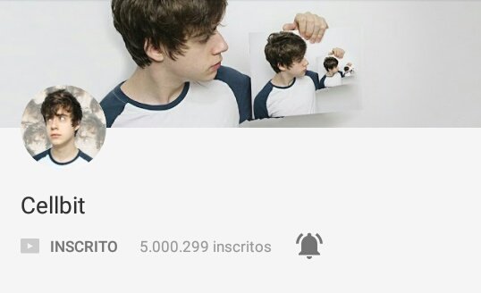 ProjetoLange's tweet photo. Cellbit atingiu 5 milhões de inscritos em seu canal no Youtube! Parabéns ao @cellbit, e a todos que fazem parte dessas 5 milhões de pessoas! https://t.co/worErZleda