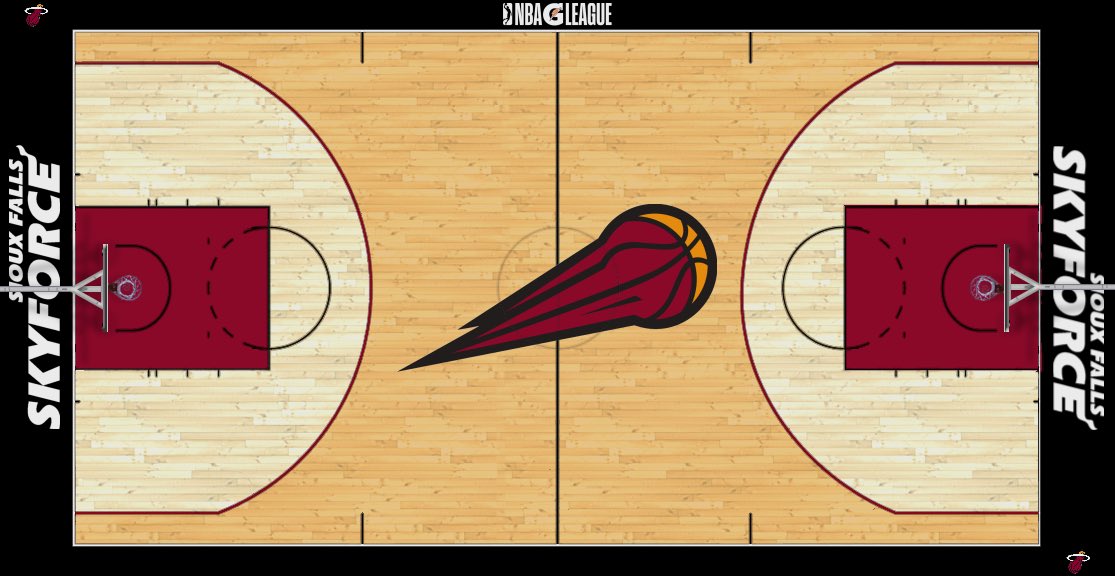 And1Designs's tweet photo. Sioux Falls Skyforce Basketball Court Concept (NBA G League) https://t.co/WqkCwrKYPq