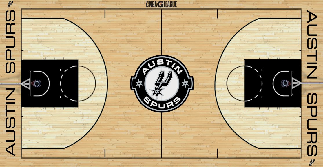 And1Designs's tweet photo. Austin Spurs Basketball Court Concept (NBA G League) https://t.co/jFfe09mktM