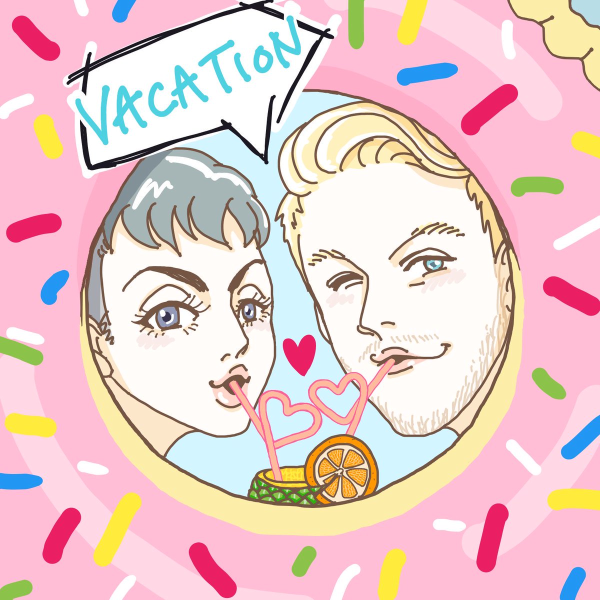 SUP3RFRUIT's tweet photo. We are LIVING for all these #VACATION fan art pieces! https://t.co/cmbTwkY3TC #FUTUREFRIENDS https://t.co/xwDzYGq7oy