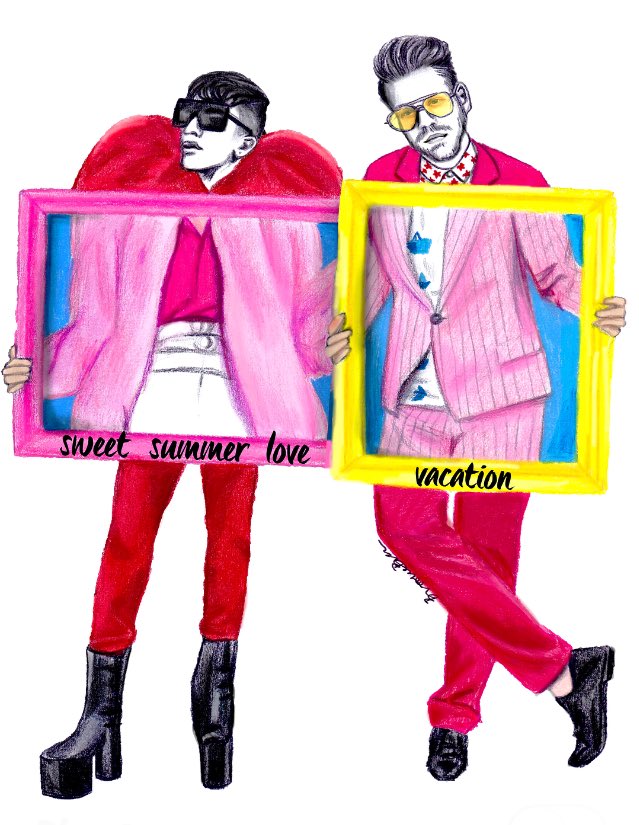 SUP3RFRUIT's tweet photo. We are LIVING for all these #VACATION fan art pieces! https://t.co/cmbTwkY3TC #FUTUREFRIENDS https://t.co/xwDzYGq7oy
