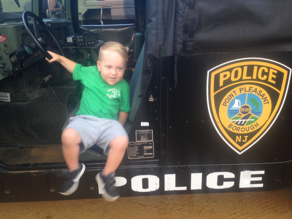 DerekForPoint's tweet photo. Our whole family had a blast at #NationalNightOut2017 - thanks to the Police Department &amp; Community Watch! #pointpleasant #community https://t.co/nphOUIwEiD
