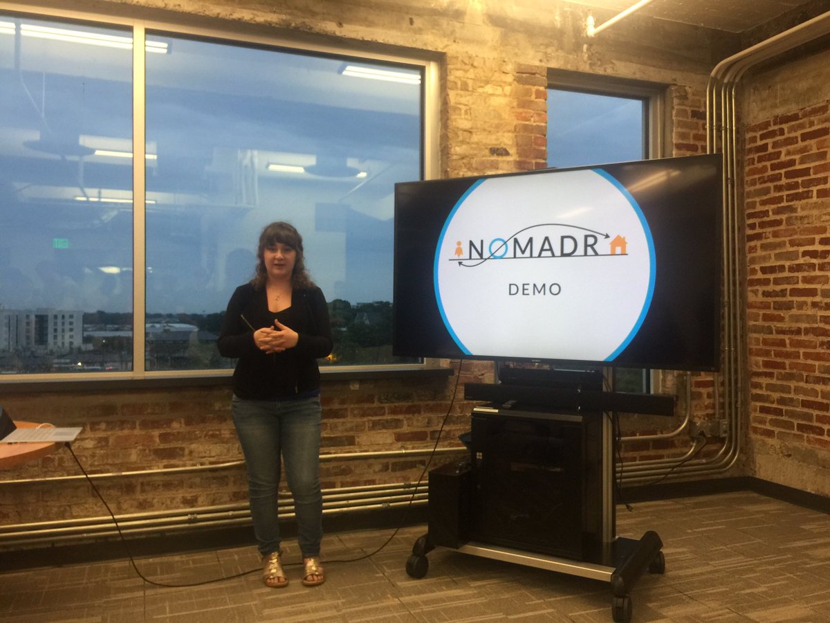 Really excited to hear about #nomadr. <a href="/VentureCenter/">The Venture Center</a> <a href="/lrtechpark/">LR Tech Park</a> #StartUpBus