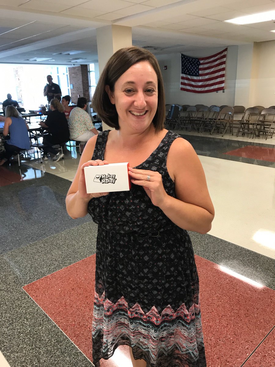 edcampCR's tweet photo. @makeymakey Thank you Makey Makey from our winning participant at #EdcampCR! https://t.co/t8shtsYOpM