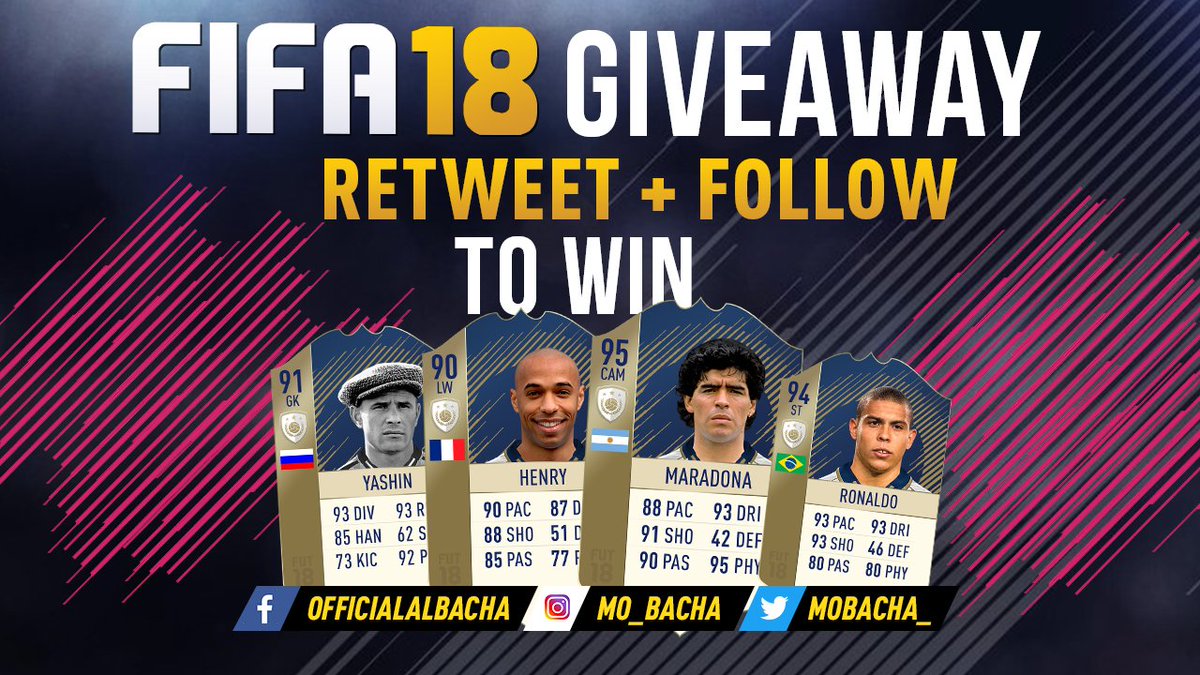 mobacha_'s tweet photo. #RT + #FOLLOW TO ENTER THIS FIFA 18 GIVEAWAY!!

✅ I will be giving out 1 copy of FIFA 18!
✅ Winner announced on 8th of August! https://t.co/JwrMfoVprr