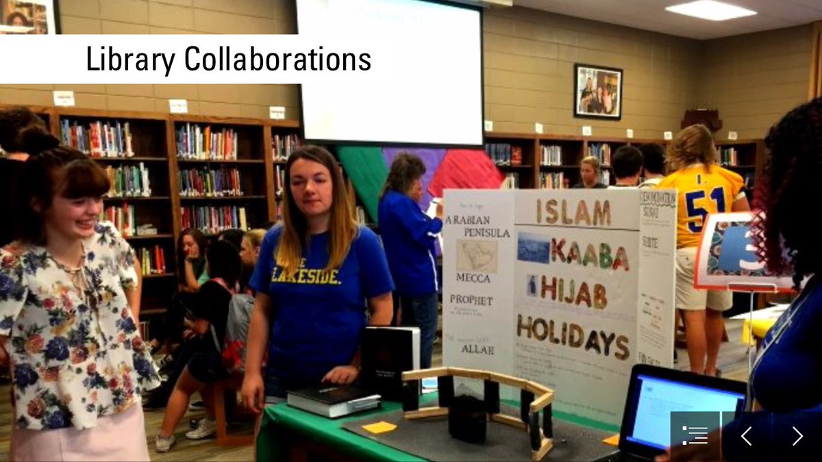 stony12270's tweet photo. Join us in Salon B tmwr at 9:45am or 11am to learn about our connected library at Lakeside High! #aaeamaketodaycount https://t.co/2xTjQ5g3vK