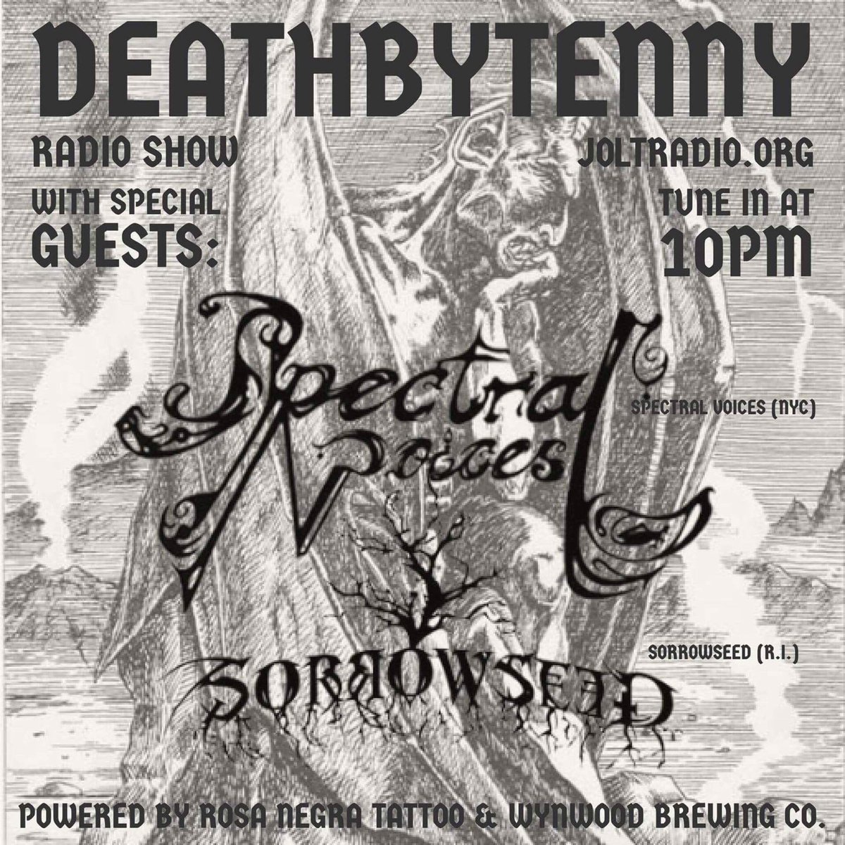 Sorrowseed's tweet photo. Radio interview tonight, tune in to https://t.co/9a04vmrm6n at 10pm EST!
#Sorrowseed #SpectralVoices #RingofMalevolenceTour #MalevolentBunch https://t.co/2WxvGeNFRW