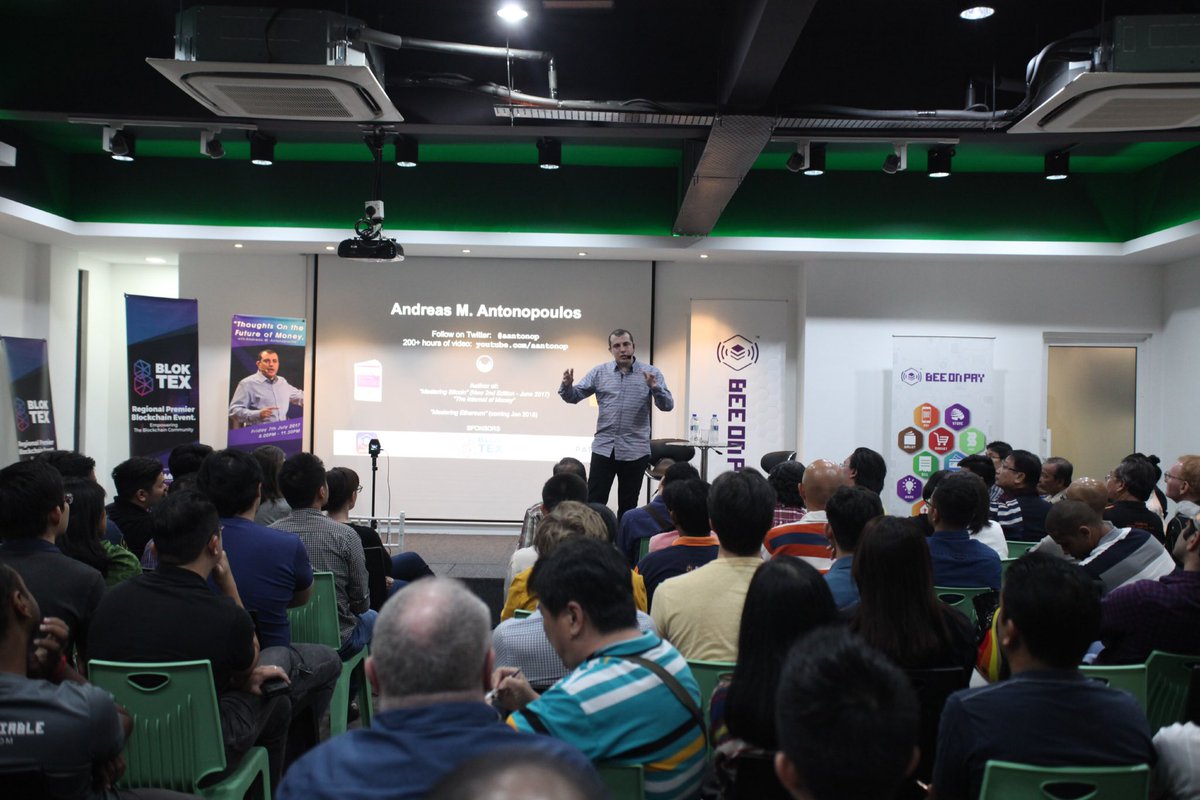 BlokteX's tweet photo. #throwback last month @aantonop 2nd visit in Malaysia, organised by BlokteX. 7/7/2017 👍🏽 https://t.co/Y2TKipw3qX