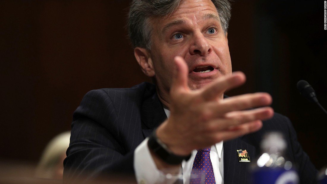 cnnbrk's tweet photo. Senate confirms Christopher Wray as FBI director. Wray replaces James Comey, who President Trump fired in May. https://t.co/7hRlYt1CEl https://t.co/Ny7owzN0Px