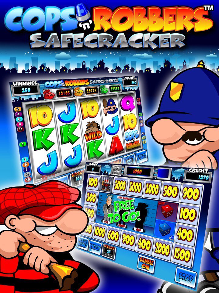 I've just played Cops n Robbers Slot from Mazooma available on the App Store, it was awesome! goo.gl/R3GZuk