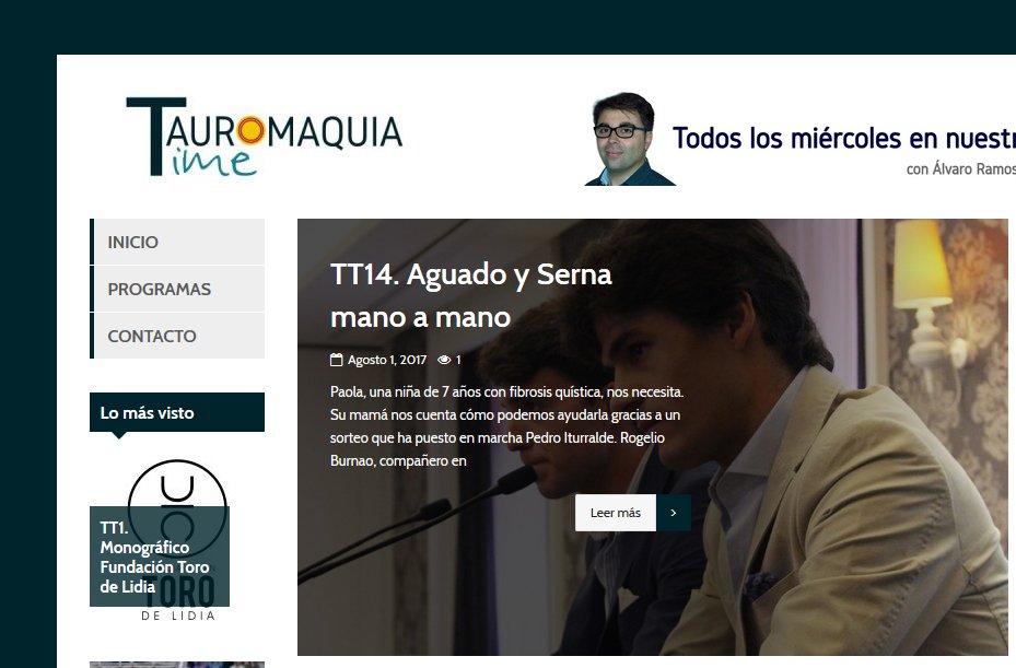 tauromaquiatime's tweet photo. Pues parece ser que en @tauromaquiatime ya tenemos página web. Visítala aquí: https://t.co/3H3dDjsNFD y muy pronto volvemos con #TT15 https://t.co/0E5r6m1rxb