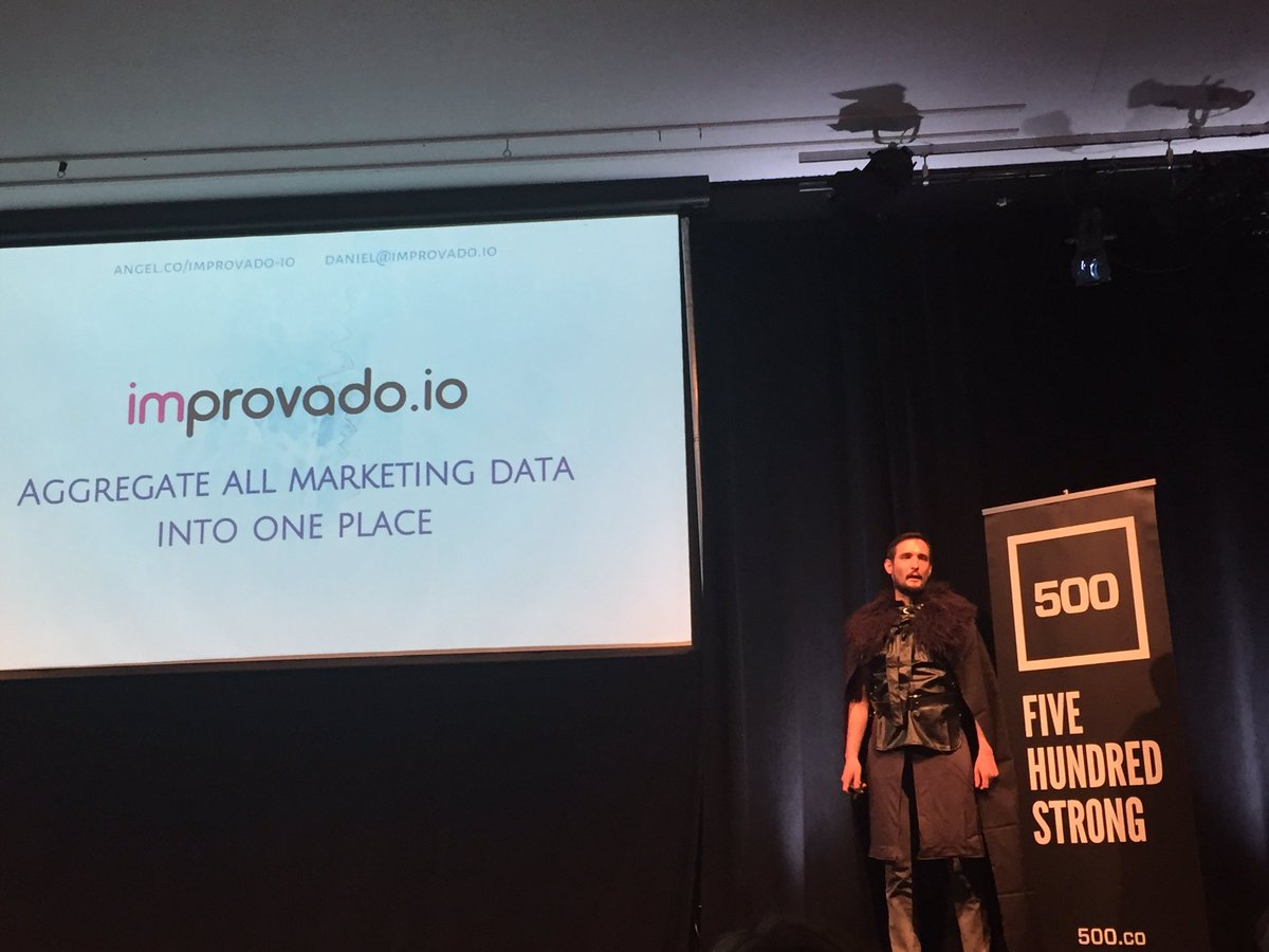ApptologyCEO's tweet image. .@improvadoio marketing data aggregation #500strong #batch21 #startup