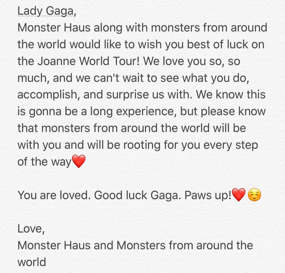 MonstersHauss's tweet photo. MONSTERS- HERE IT IS!!! OUR #GOODLUCKGAGA VIDEO IS HERE!!! 
@ladygaga WE LOVE YOU❤️✨🌎
https://t.co/bb0T0oMBrY https://t.co/TCWlAn9rx3