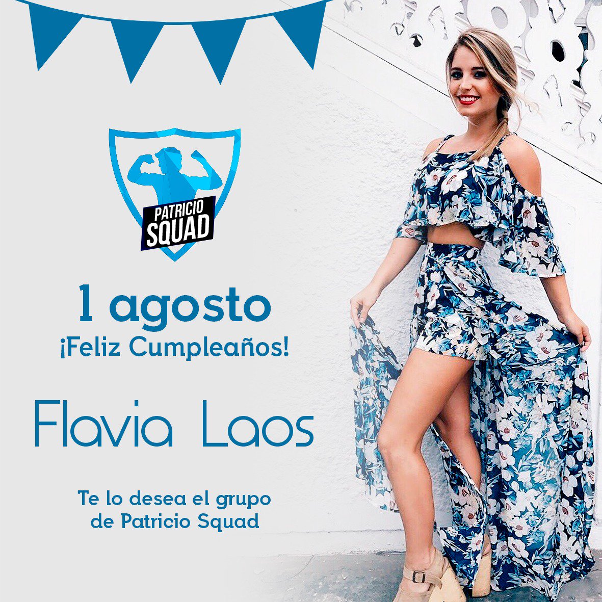 squadsinnombre's tweet photo. ¡Feliz cumpleaños! ❤️ Te deseamos un gran día @FlaaLaos 🎈🎂⚡️ https://t.co/VcK4XI4cL5