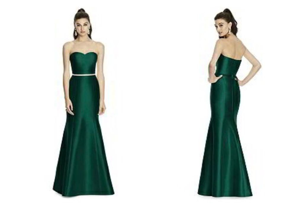 weddinglibrary's tweet photo. This Dessy (D724) comes 5 different shades of green! From celadon to emerald you're bound to find one you love! #nycbridesmaids https://t.co/3S6wqss15X