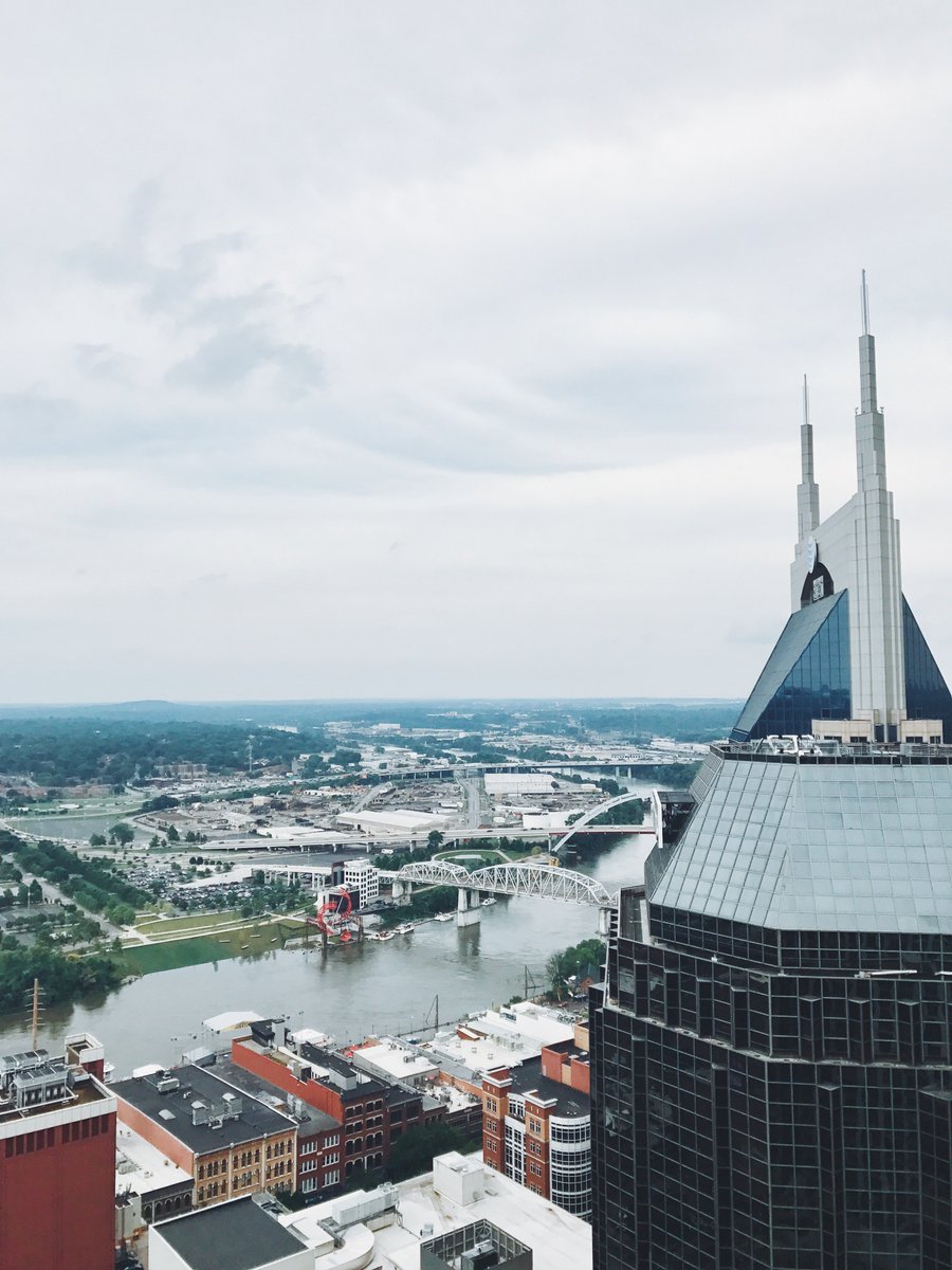 Hey there Nashville, even on a cloudy day, you sure are Foxy. #L&amp;Ctower #LoveThisCity #ViewFromFoxFuel