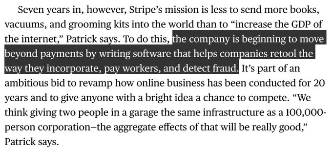 Love working on @stripe products that help more businesses get started and operate for scale (via @valleyhack<a class="tags" target="_blank" title="On Twitter" href="/?out=eyJ0eXAiOiJKV1QiLCJhbGciOiJIUzUxMiJ9.eyJpYXQiOjE3MjIzNTk2ODQsImlzcyI6InR3cG9ybnN0YXJzLmNvbSIsIm5iZiI6MTcyMjM1OTY4NCwiZXhwIjoxNzUzODk1Njg0LCJyZWRpcmVjdF91cmwiOiJodHRwczovL3R3aXR0ZXIuY29tL3N0cmlwZSJ9._O9AA8rNx0hynRTxklS4uvUKAMlyFaThbOB5SVHMfFK6go-FKd8fgEF5S6qfEmG71j-DBiNURpx2ZYdK5Hrnpg">@stripe</a>