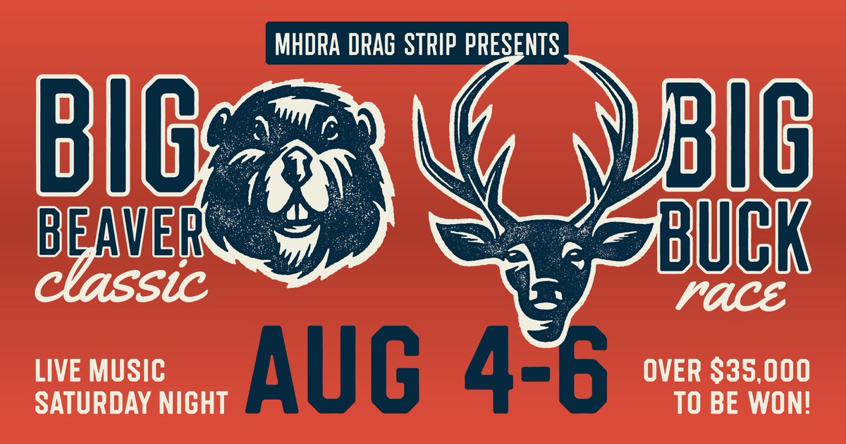 Another exciting weekend is coming to #medhat Drag Strip! The Big Buck weekend hosts our highest cash prize event, the Big Beaver Classic! 💰