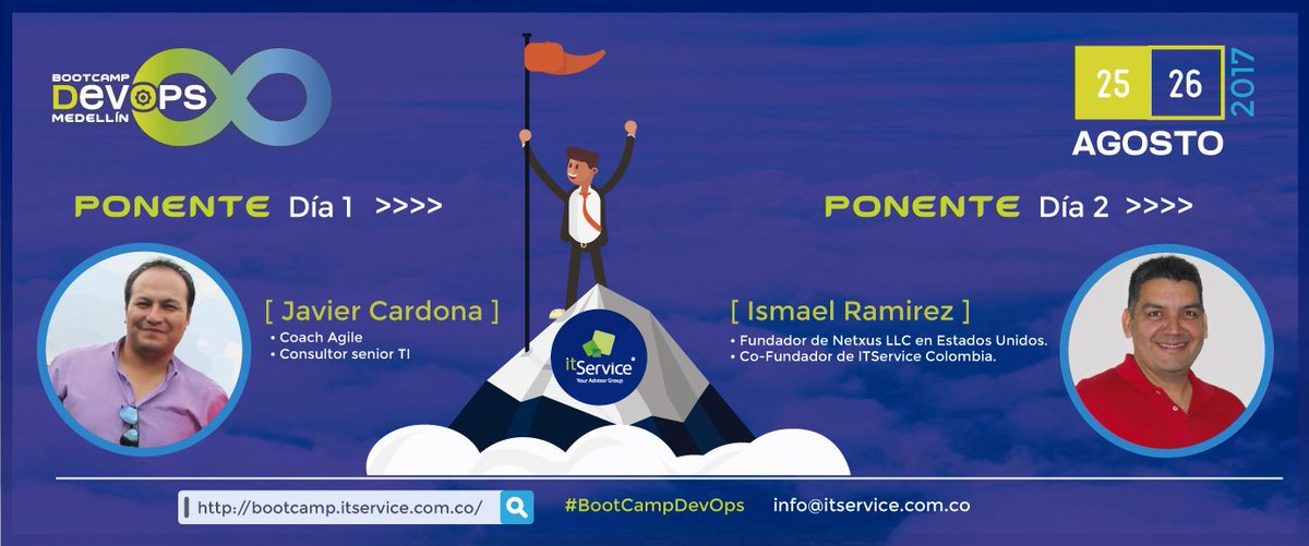 IT_Service_Co's tweet photo. Prográmate #Medellín este 25 y 26 de agosto | #BootCampDevOps + #Scrum y conoce más de sus beneficios.
https://t.co/JMoPEknpqI https://t.co/x1UJj0nzk6