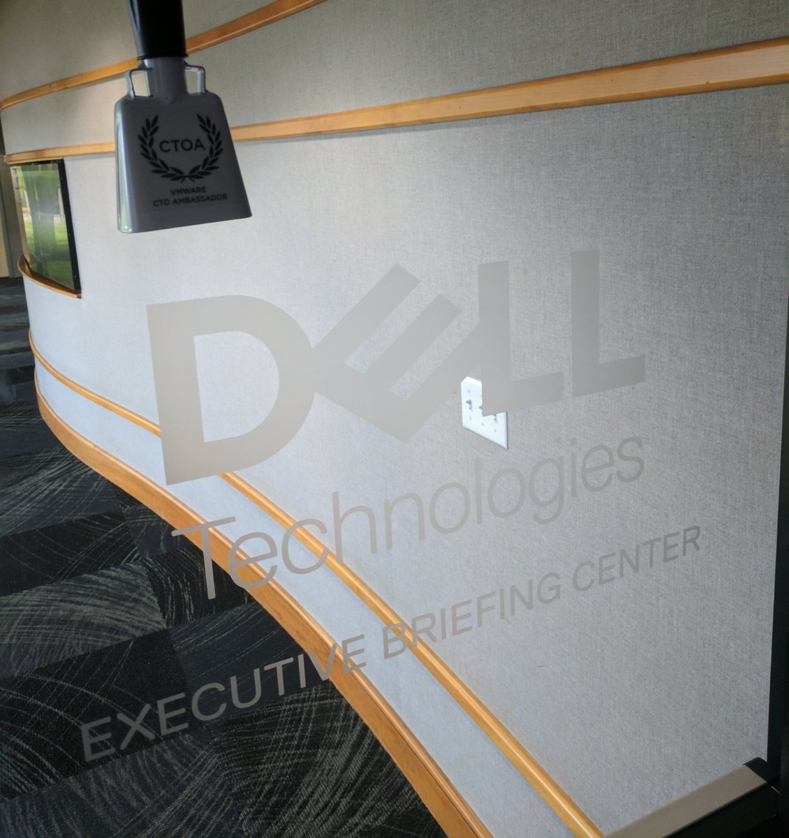 CowbellCtoa's tweet photo. Cowbell had a great day visiting his friends at Dell Technologies! https://t.co/TDFSPwzgov