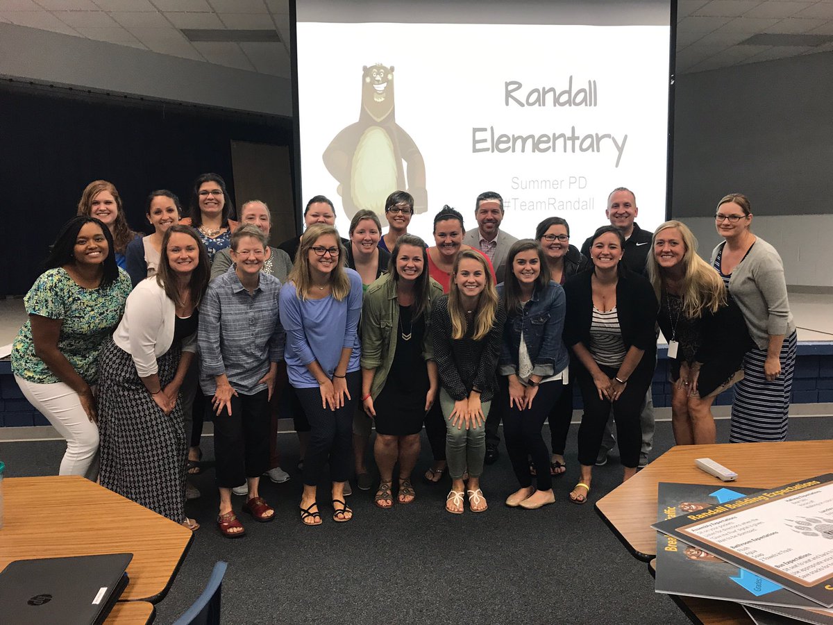 We wrapped up our PD today and are ready to rock the school year! #TEAMRandall #ISDstrong