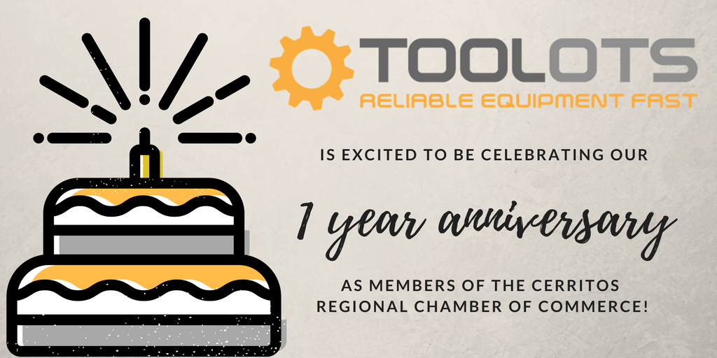 ToolotsUS's tweet photo. We’re excited to be celebrating our 1 year anniversary as members of @cerrregchamber , and happy to be in such a great community! https://t.co/0LiNuvCrEZ