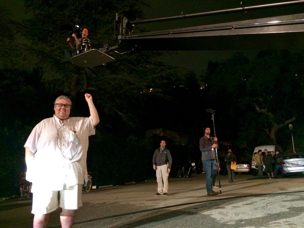 DavidHMandel's tweet photo. #BoWebb on the #crane for the end shot #ep610 #groundbreaking #bts #veep https://t.co/lPCPBPGLUs