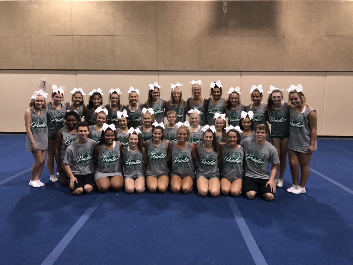 PointerCheer's tweet photo. Great first day of Cheer Clinic. #VBCheer #PointerPride πΆπ https://t.co/oHDh9E5EtV