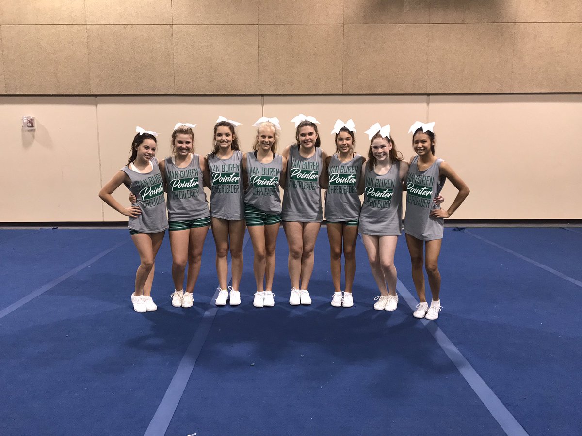 PointerCheer's tweet photo. Great first day of Cheer Clinic. #VBCheer #PointerPride πΆπ https://t.co/oHDh9E5EtV