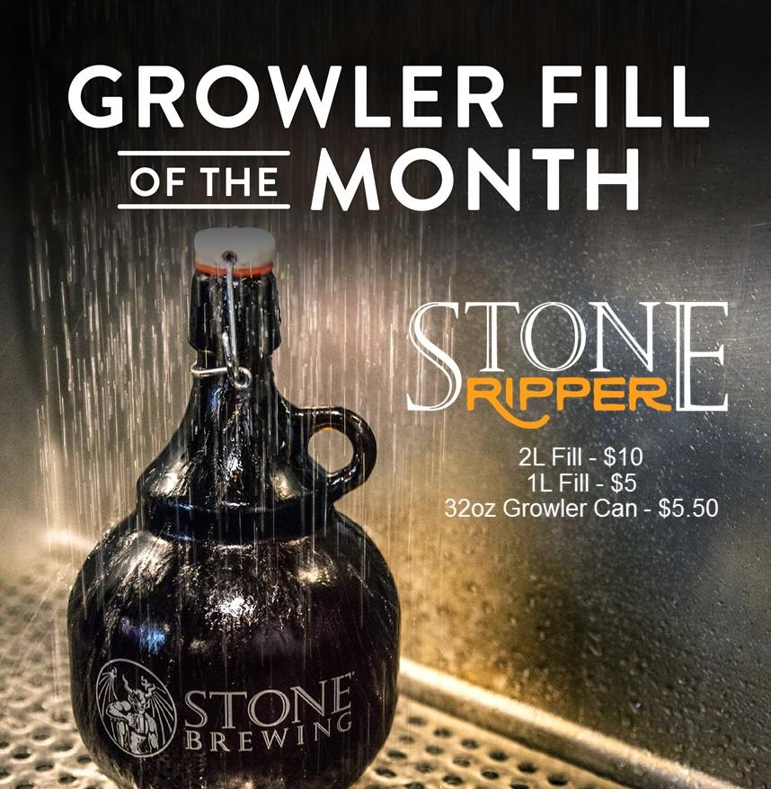 StoneStore's tweet photo. 2day, Augt 1 and throughout Aug. we will b featuring #StoneRipper as the featured #GrowlerFill @ all Stores. https://t.co/4FSQ4gzSvA https://t.co/o4jtvV7FQF