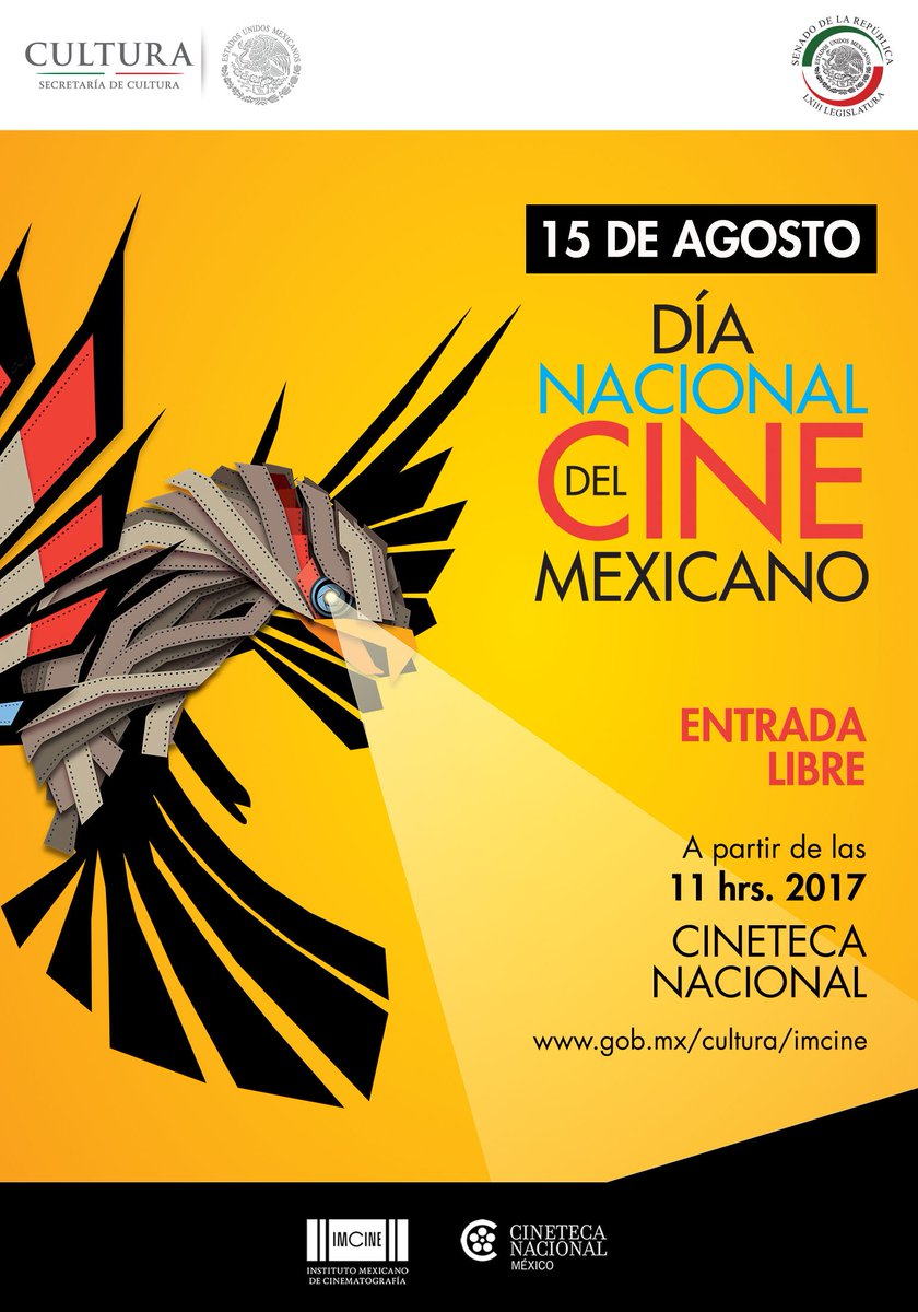 imcine's tweet photo. ¡El 15 de agosto celebraremos el #DíaNacionalDelCineMexicano! Muy pronto conocerás las actividades que tendremos en la @CinetecaMexico. https://t.co/uhlI6KAJ7d